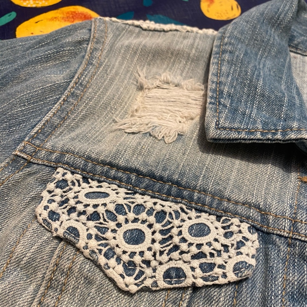 Distressed Denim Jacket